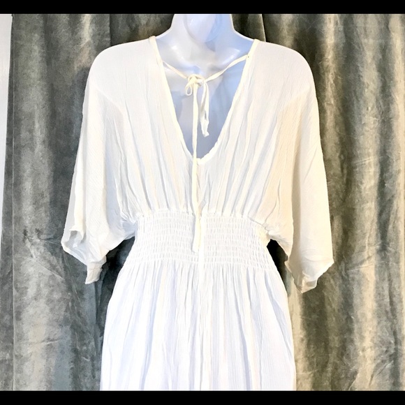 New Women’s White Summer Maxi Dress- Large - Picture 8 of 10